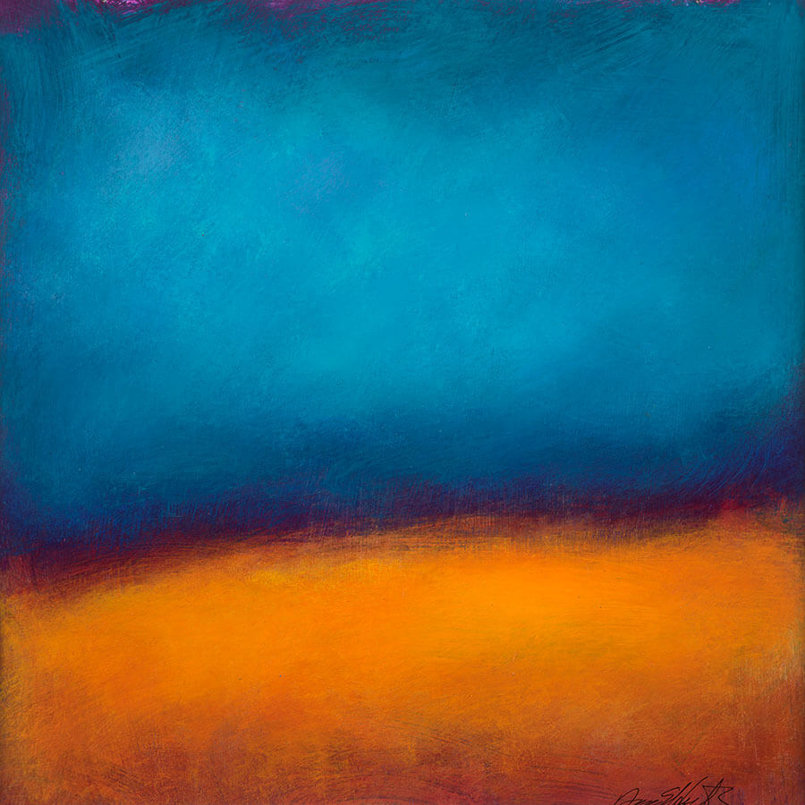 Blue and Orange Painting