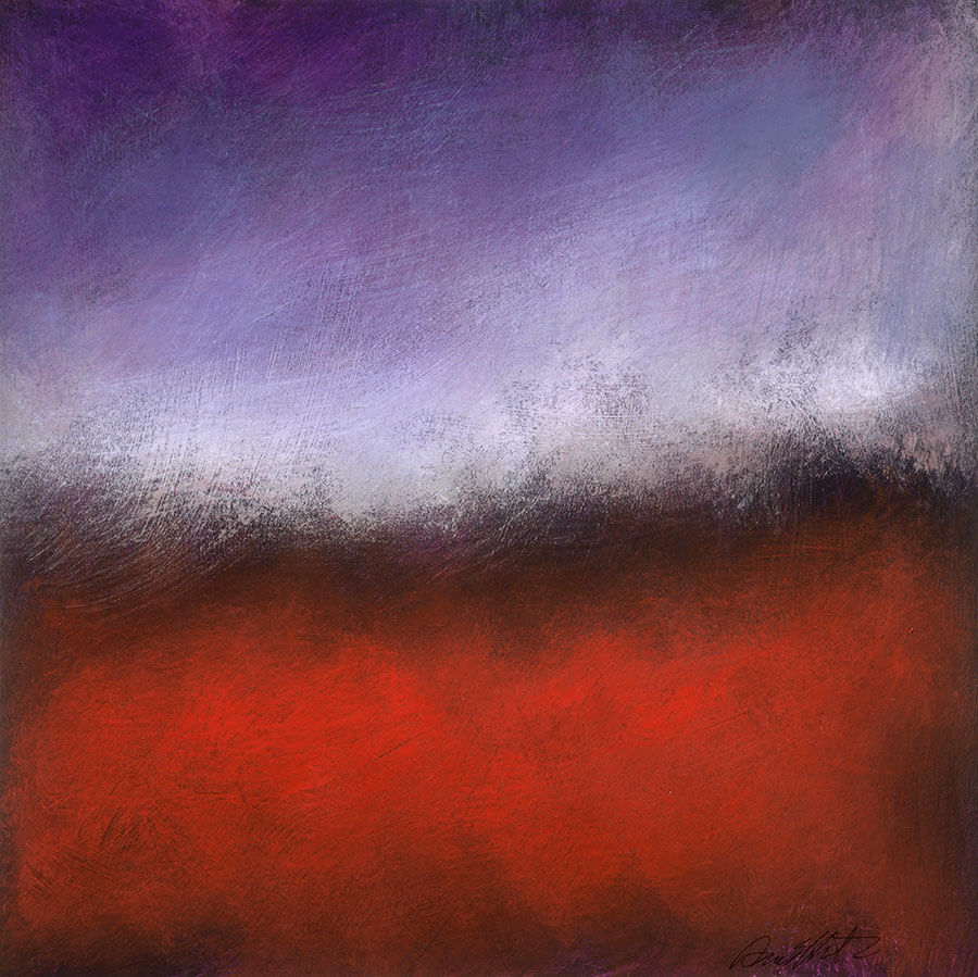 Purple Brown and Red Painting