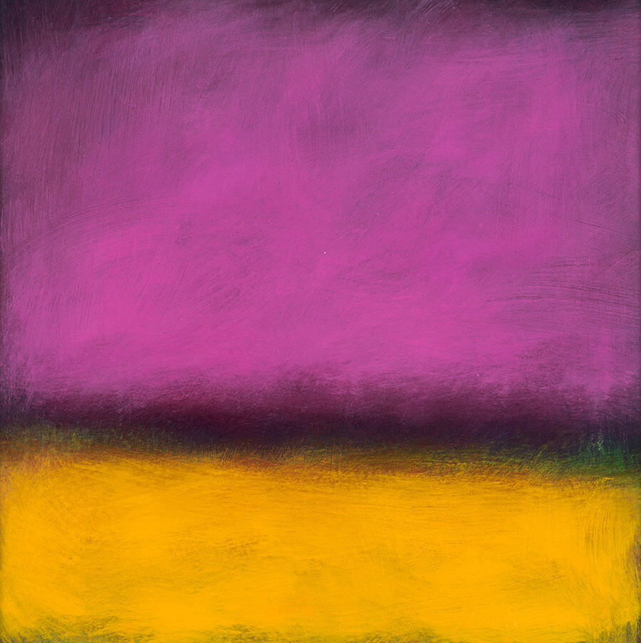 Magenta Yellow and Green Painting